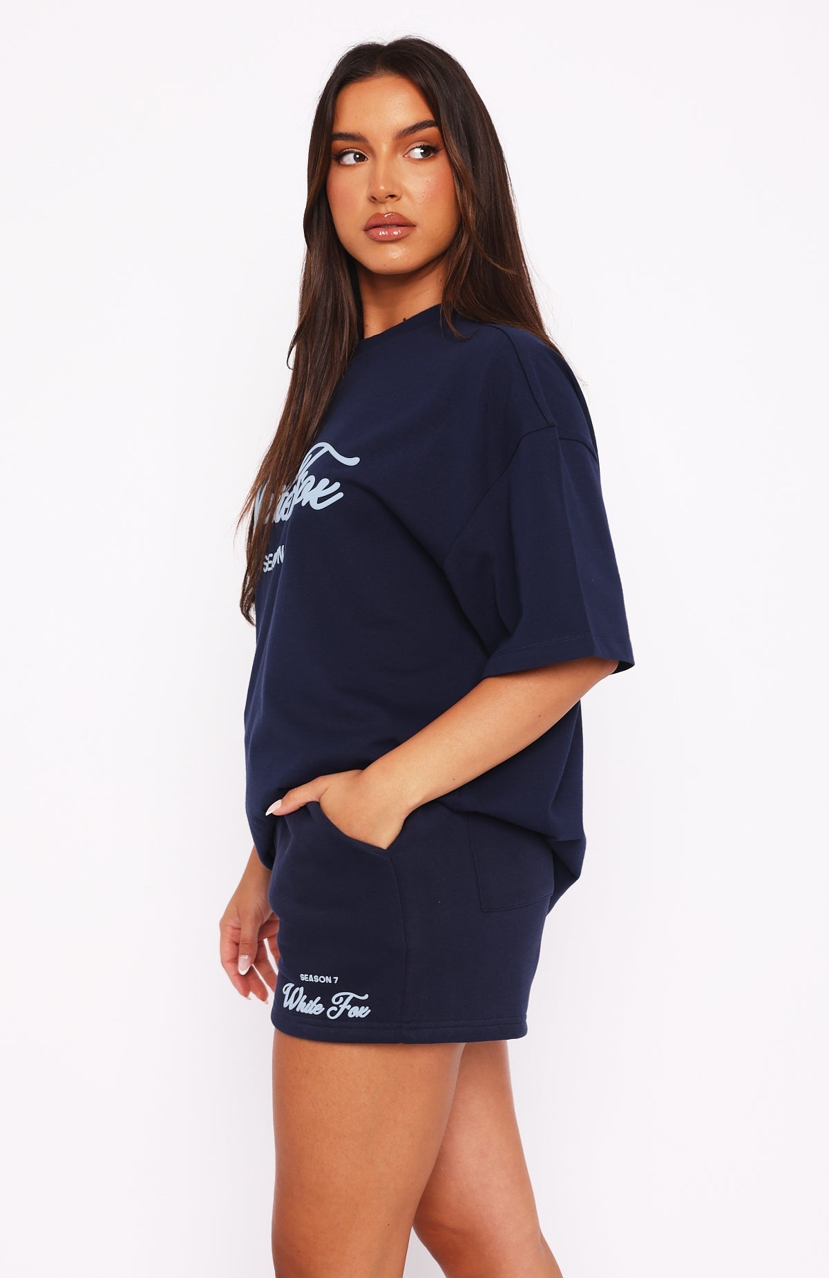 White Fox Season 7 Oversized Tee Deep Sea