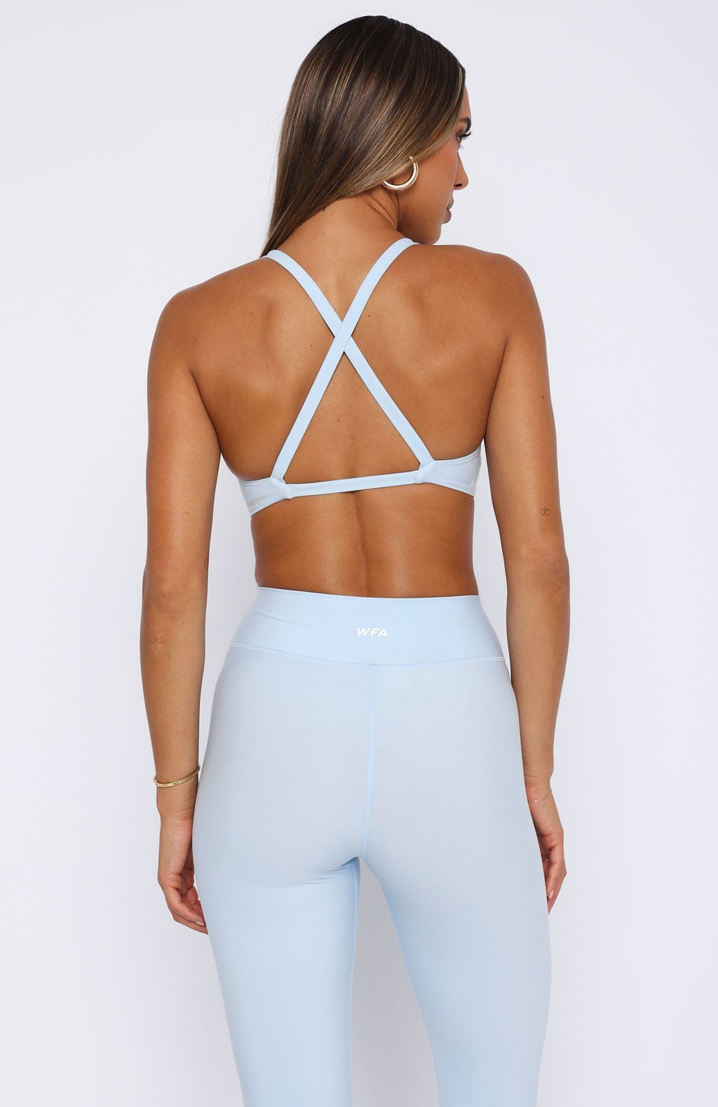 White Fox High Definition Sports Bra Baby Blue