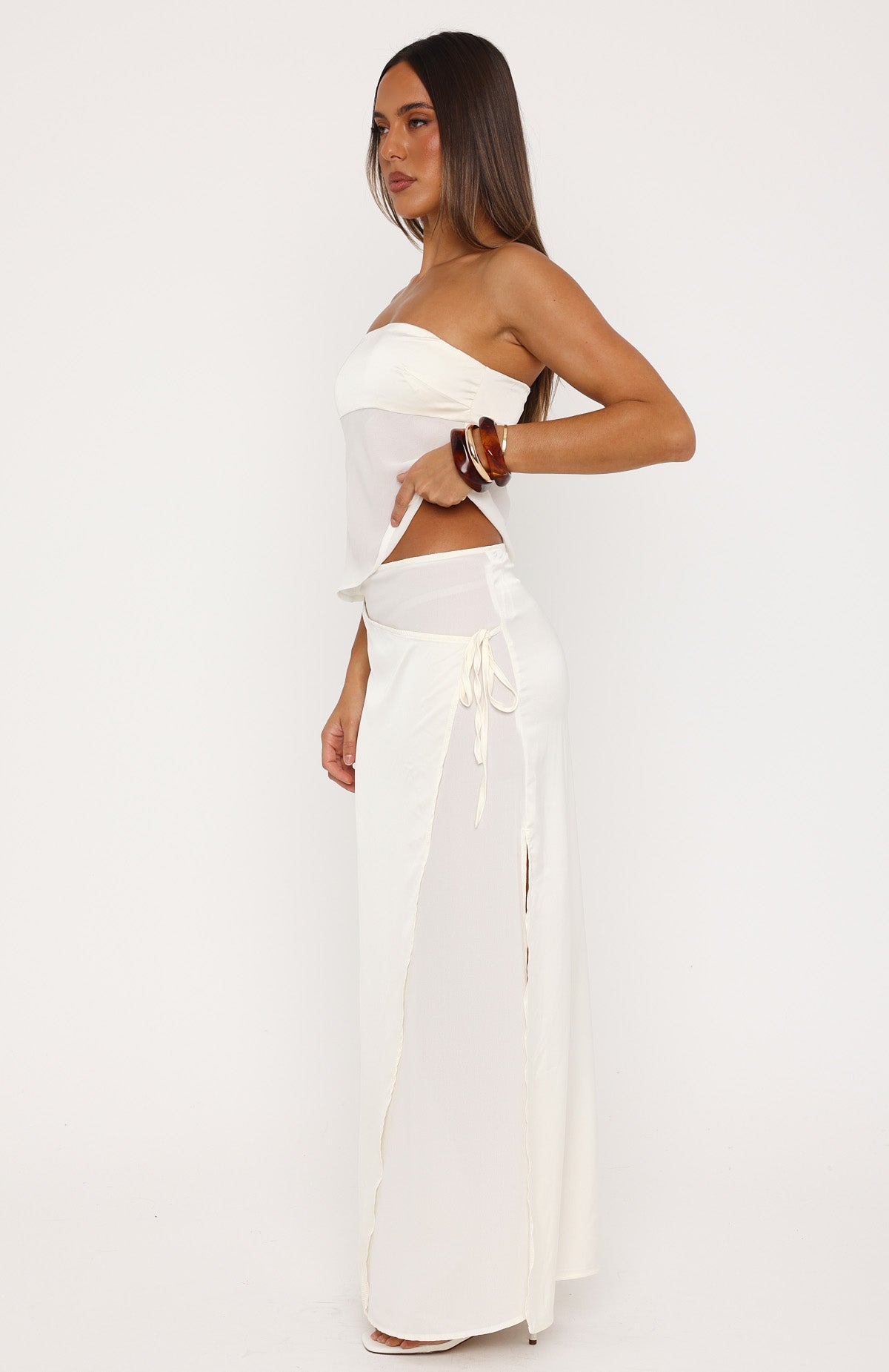 White Fox Sweet Sunshine Maxi Skirt Butter