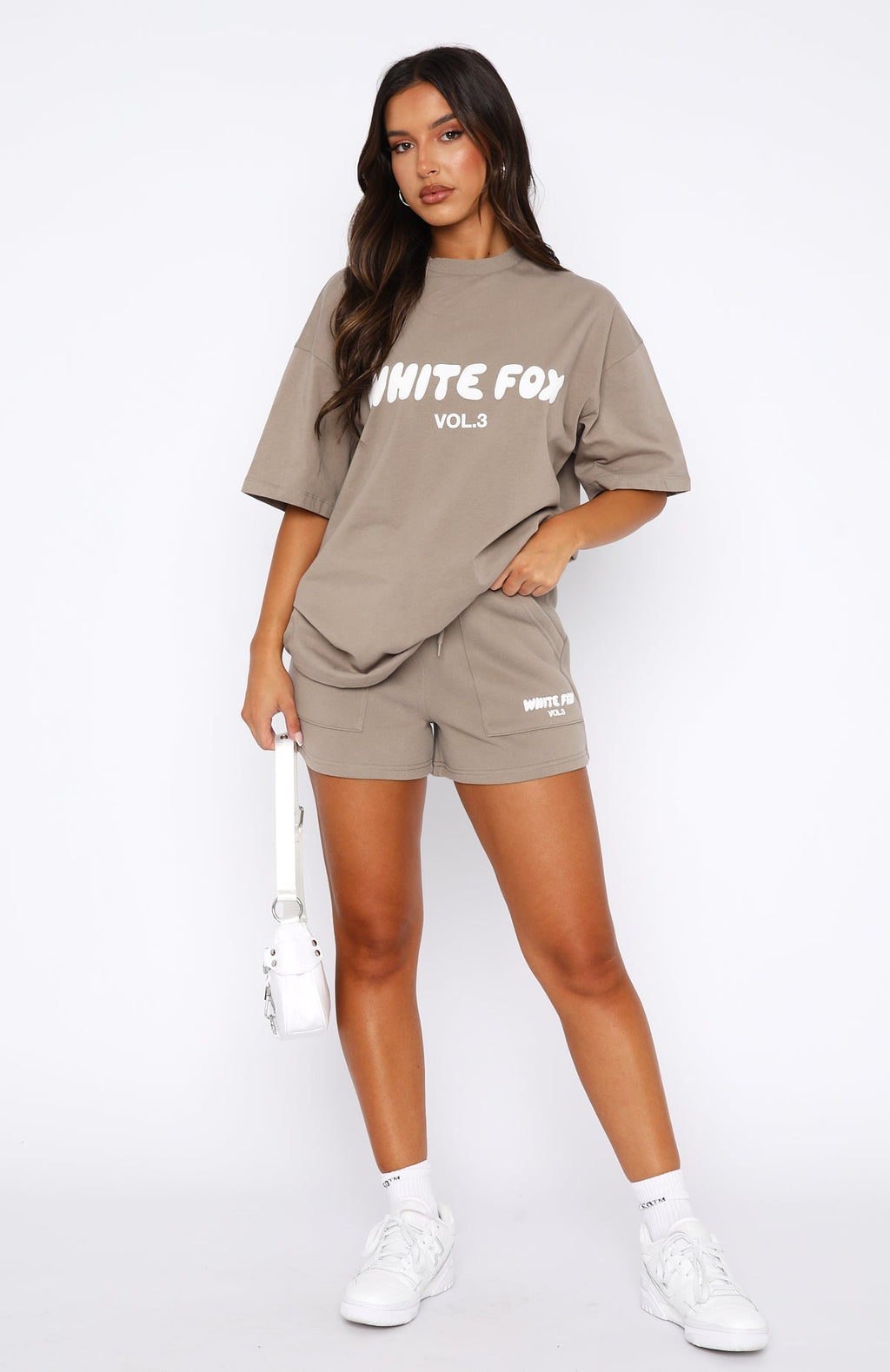 White Fox Offstage Lounge Shorts Fawn