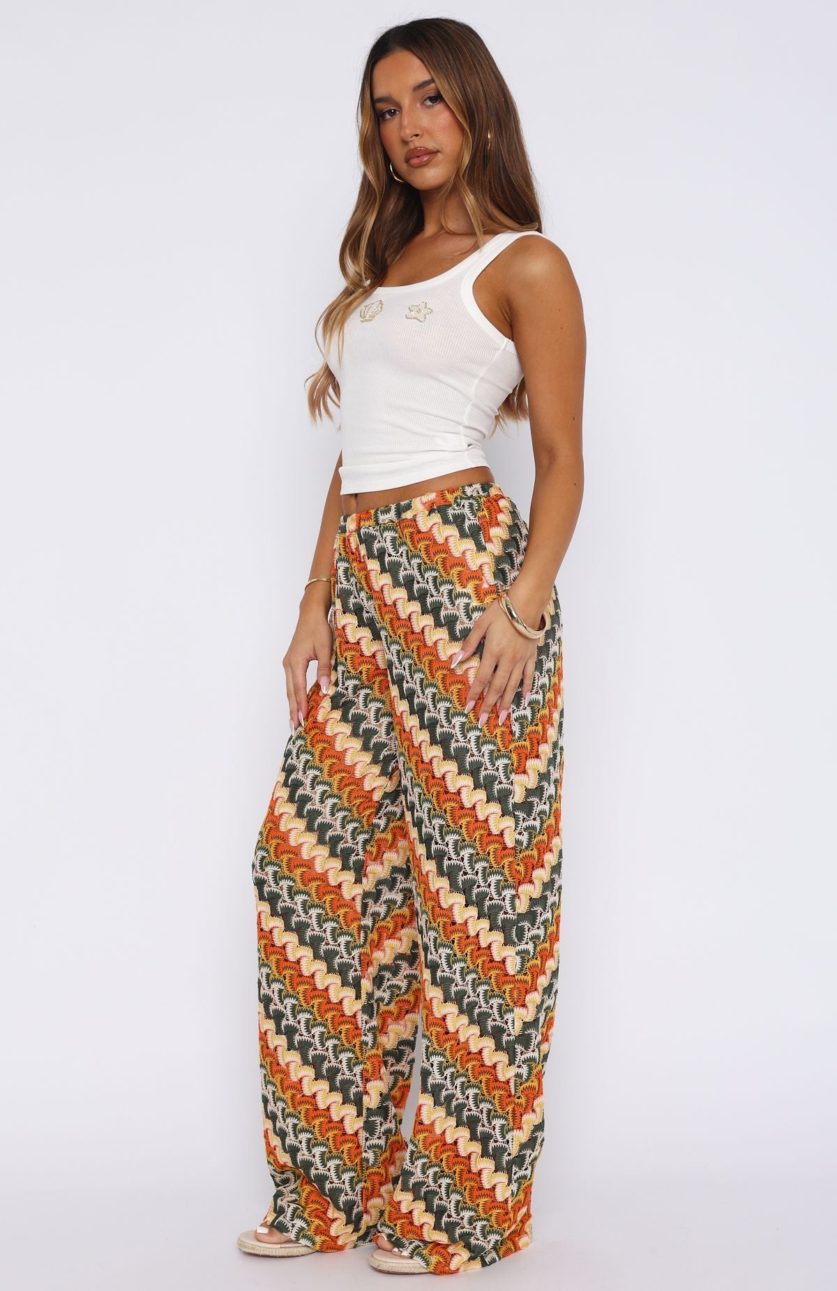 White Fox Long Desire Pants Tropics