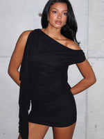 White Fox Sicilian Dreams Mini Dress Black