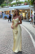 White Fox It's Not The Same Maxi Dress Lemon