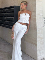 White Fox Secret Society Pants White