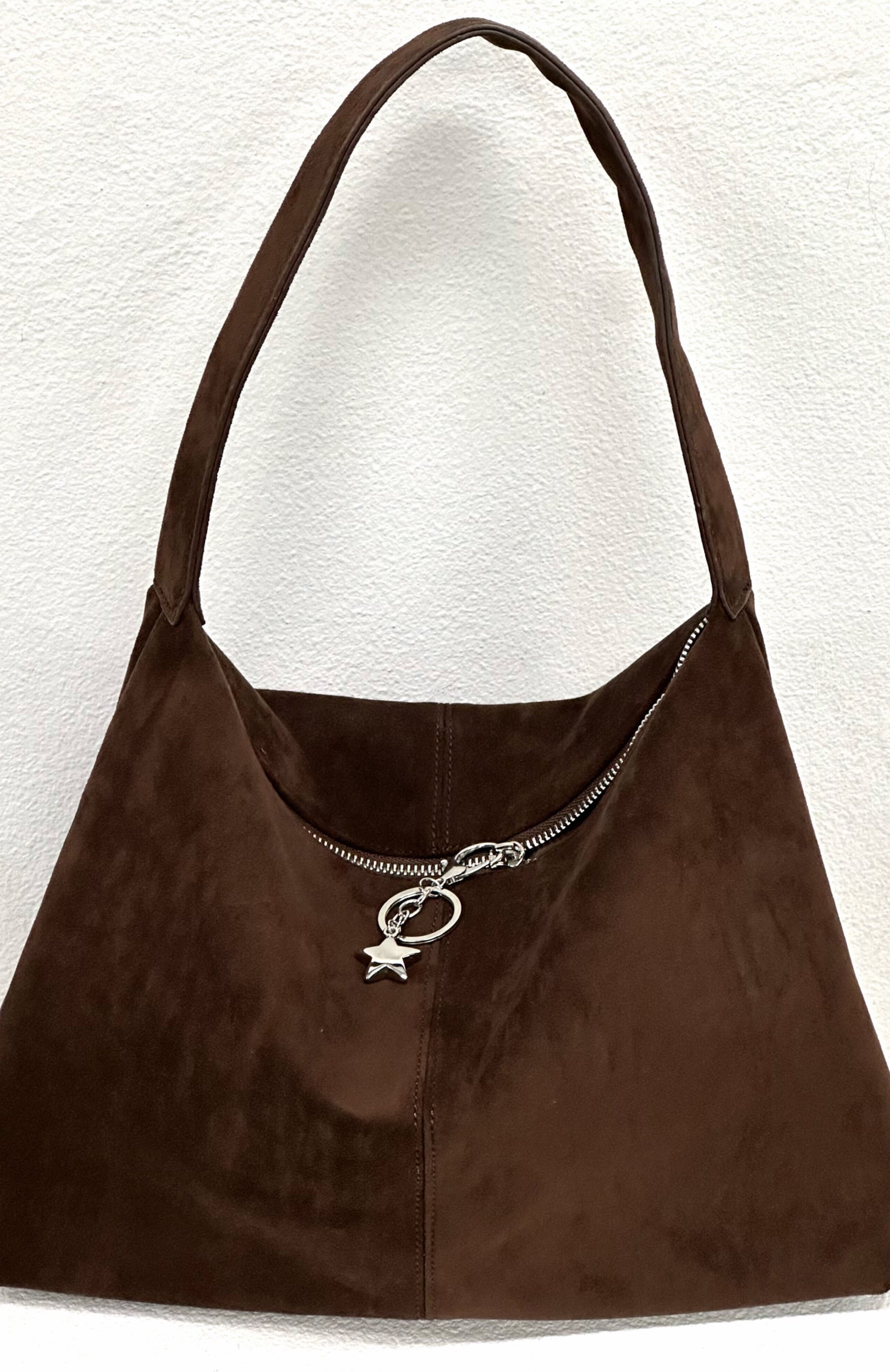 White Fox Hadley Shoulder Bag Chocolate
