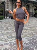 White Fox Dress For Success Capri Pants Grey