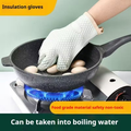 2pcs Set, A Pair Of Thickened Heat-resistant Oven Mitts, Non-slip Silicone Gloves
