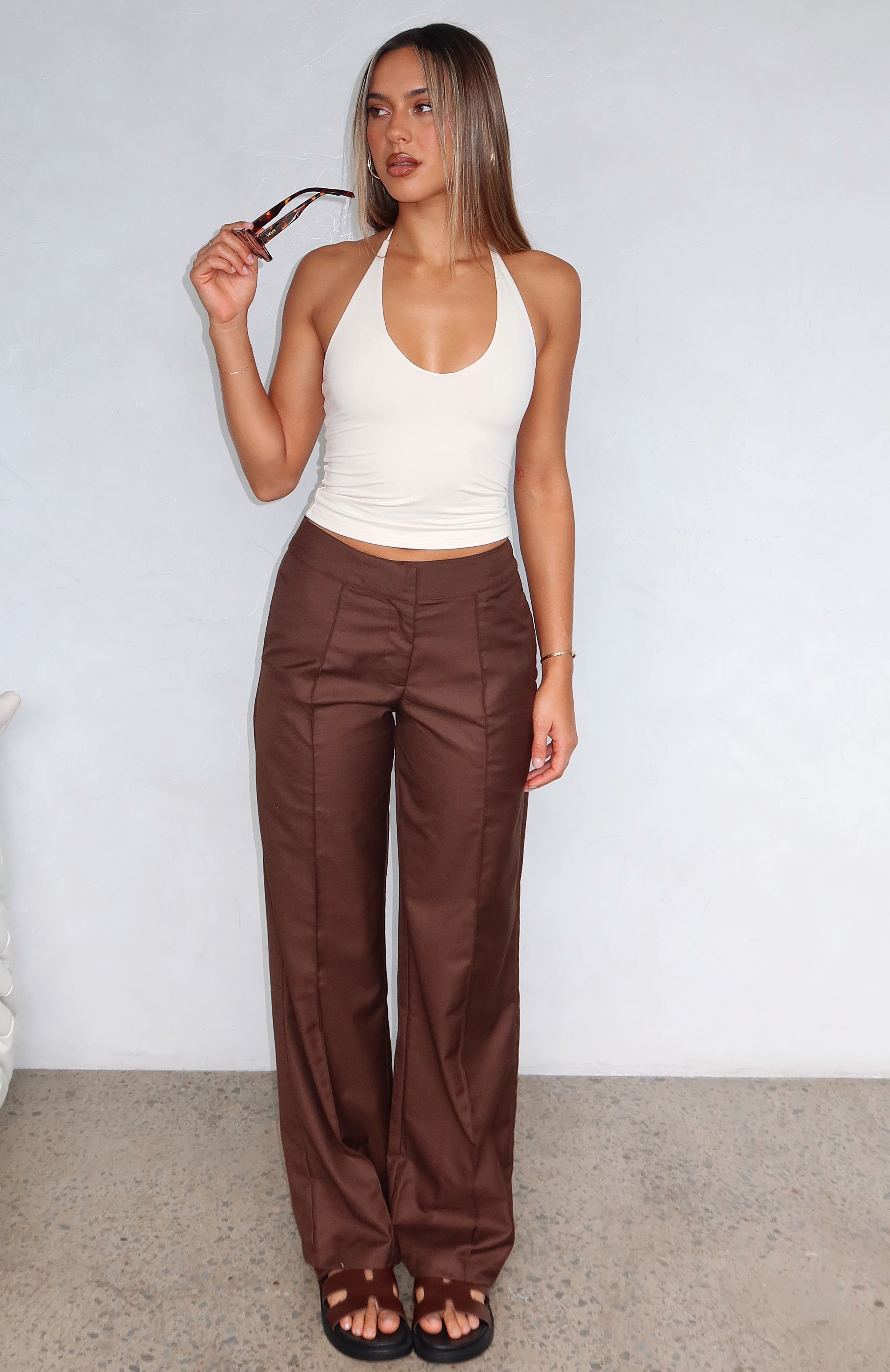 White Fox Keep It Cool Pants Chocolate