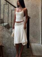 White Fox Cool Chaos Midi Skirt Off White