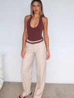White Fox Keep It Cool Pants Beige