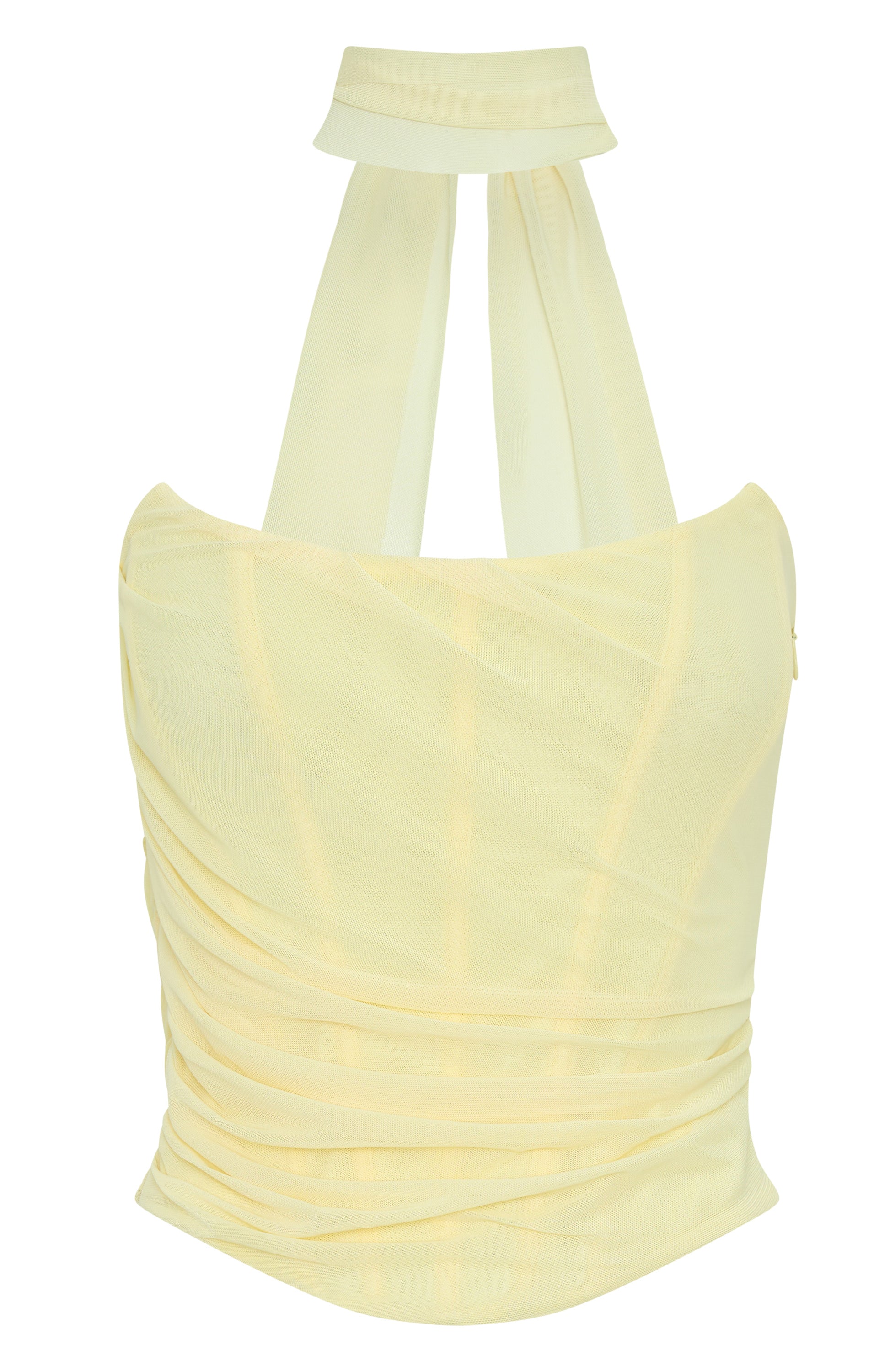 White Fox Lovers Lane Strapless Bustier Lemon