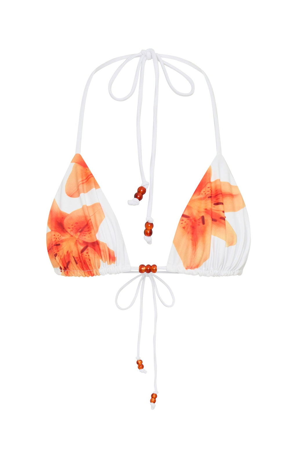 White Fox Summer Anthem Bikini Top Marigold Twist