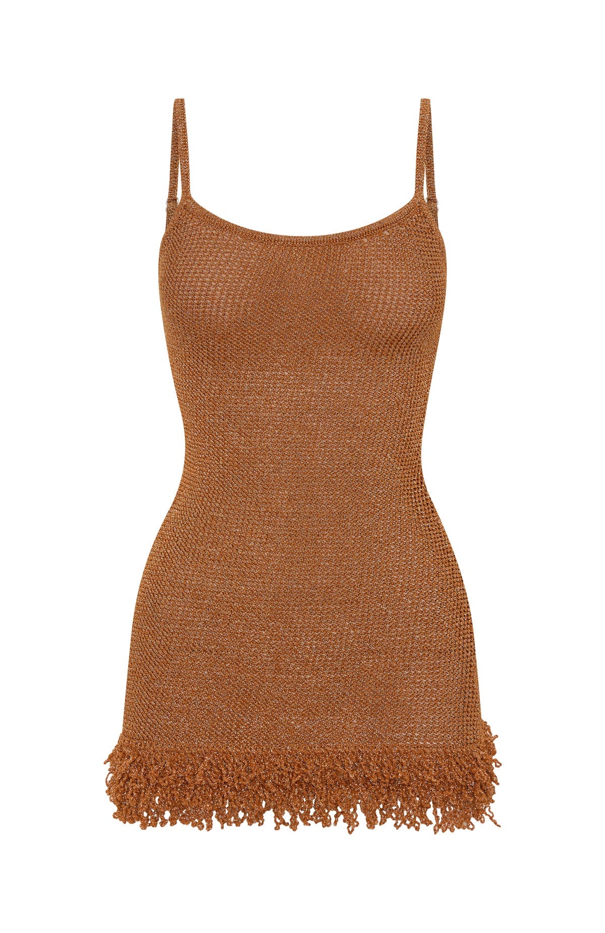 White Fox Keeping Me Awake Knit Mini Dress Orange
