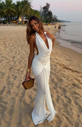 White Fox Be With You Forever Maxi Dress Off White