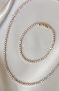 White Fox Clare Tennis Set Gold