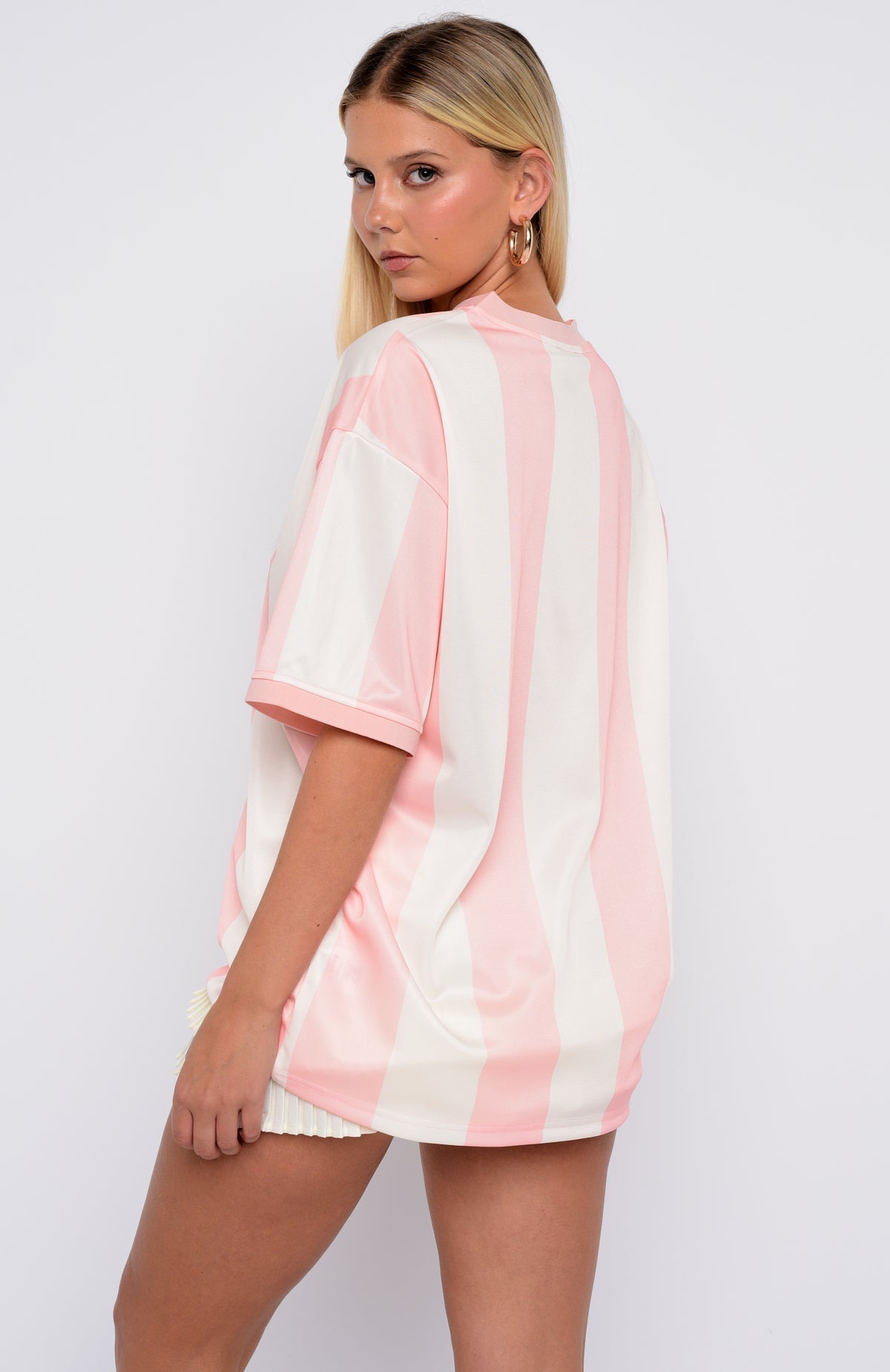 White Fox Let's Just Leave Oversized Jersey Pink/Cream