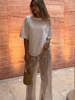 White Fox Caught Up In It Sequin Pants White