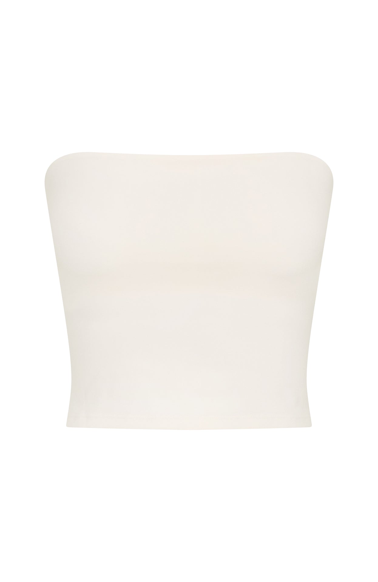 White Fox Discipline Strapless Crop Cream