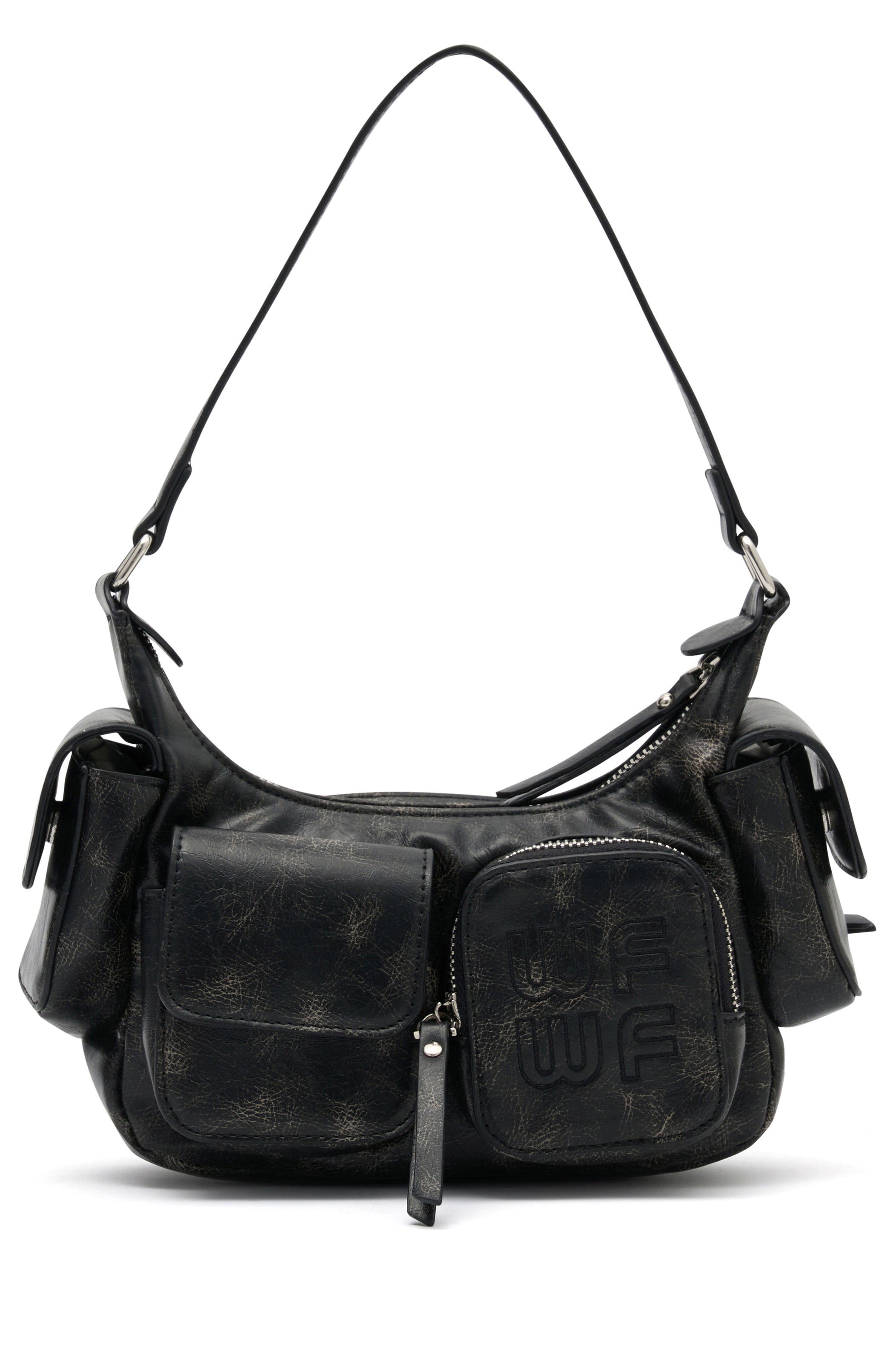 White Fox Dolly Shoulder Bag Vintage Black