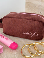 White Fox Lillian Cosmetic Bag Chocolate