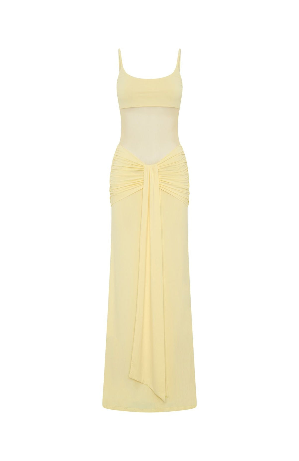 White Fox Confetti Skies Maxi Dress Lemon
