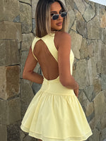 White Fox Good Girl Mini Dress Lemon