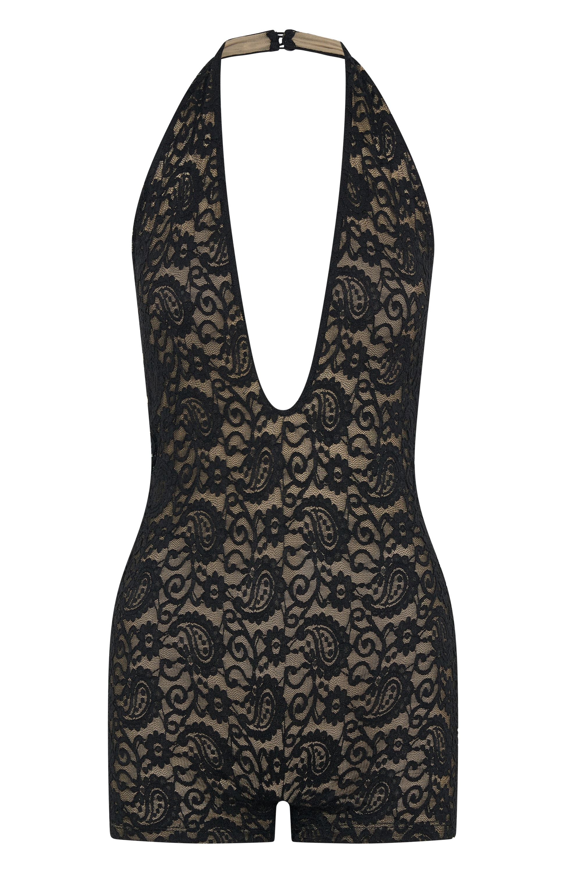 White Fox Runway Love Playsuit Black