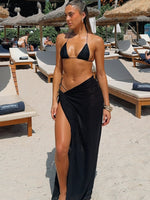 White Fox Ocean Oasis Sarong Black