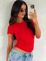 White Fox Too Blessed Tee Red