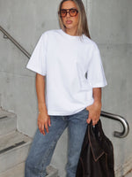 White Fox Let It Out Oversized Tee White