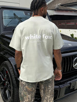 White Fox No Mercy Oversized Tee Sage