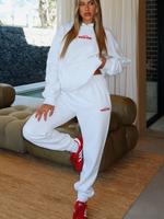 White Fox With Love In The Moment Sweatpants Grey Marle