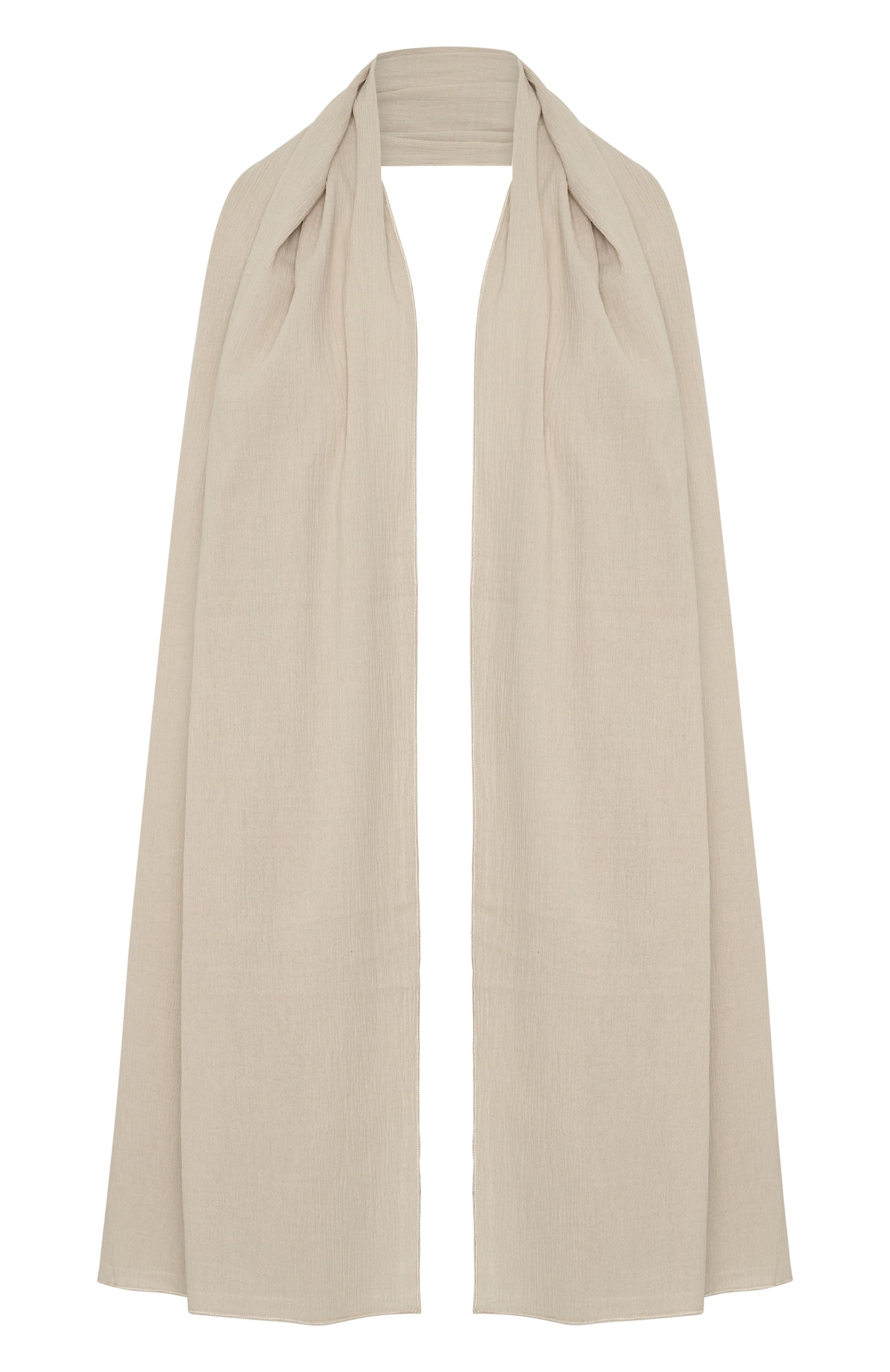 White Fox Coming Up Scarf Oat