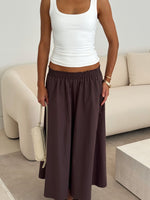 White Fox Lost In Your Love Maxi Skirt Chocolate