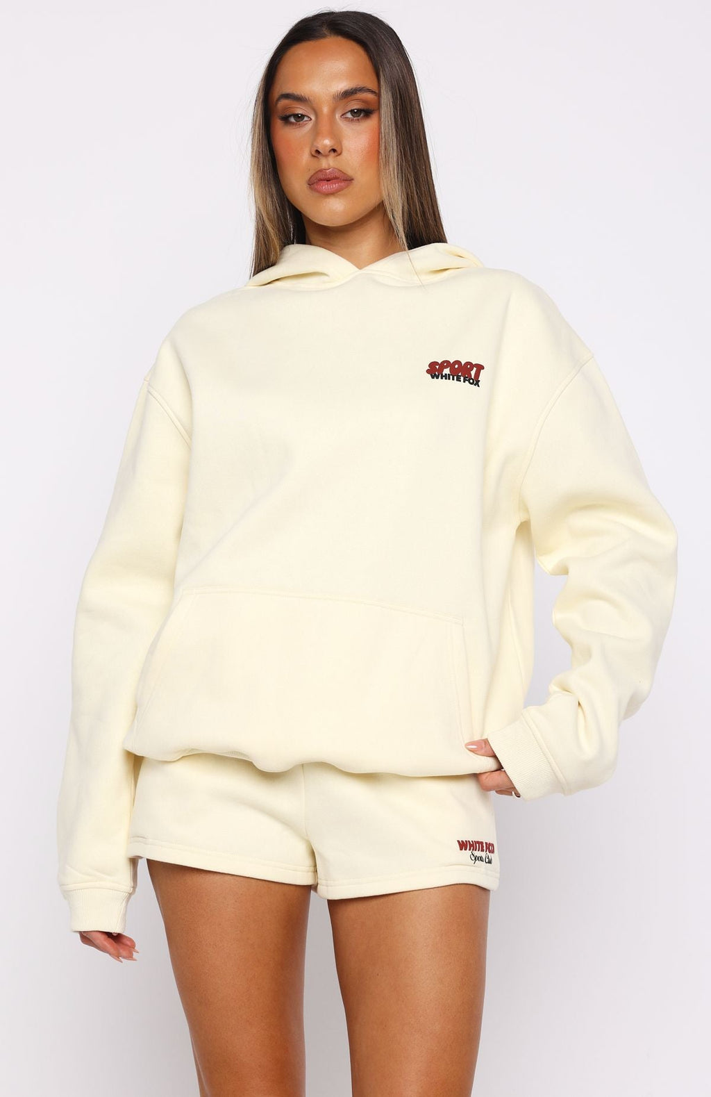 White Fox Club 14 Peyton Oversized Hoodie Lemon
