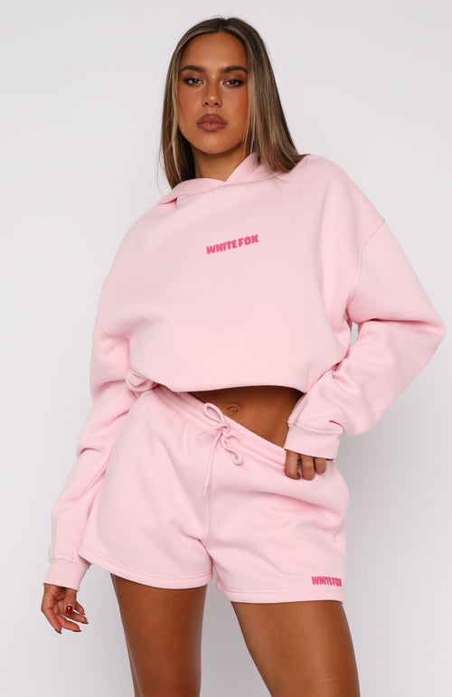 White Fox 11th Street New York Or Nowhere Lounge Shorts Pink Sugar