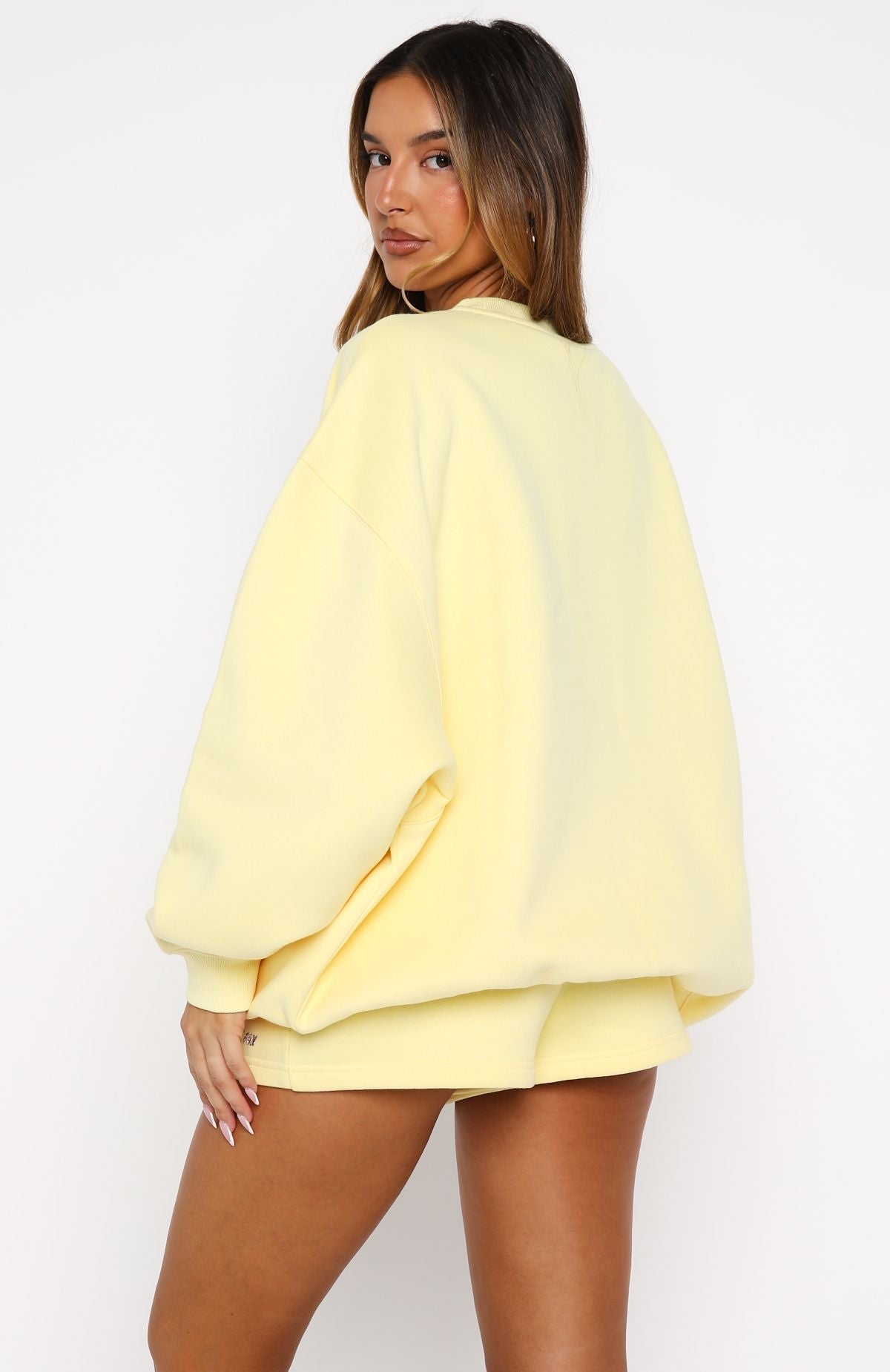 White Fox Test Drive Lounge Shorts Lemon