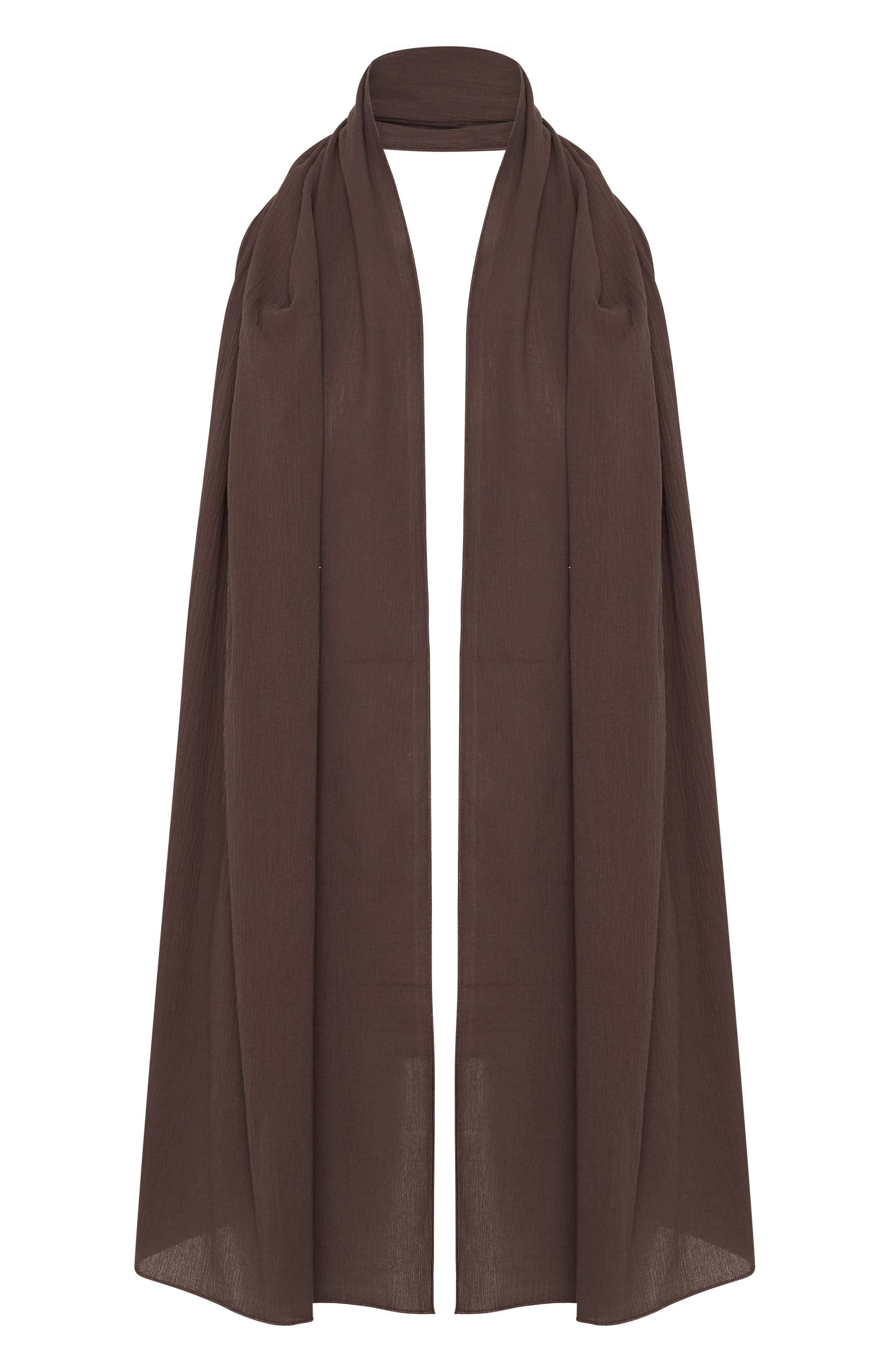 White Fox Coming Up Scarf Chocolate