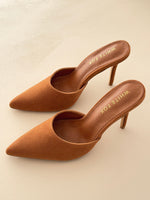 White Fox Cyrilla Mules Camel