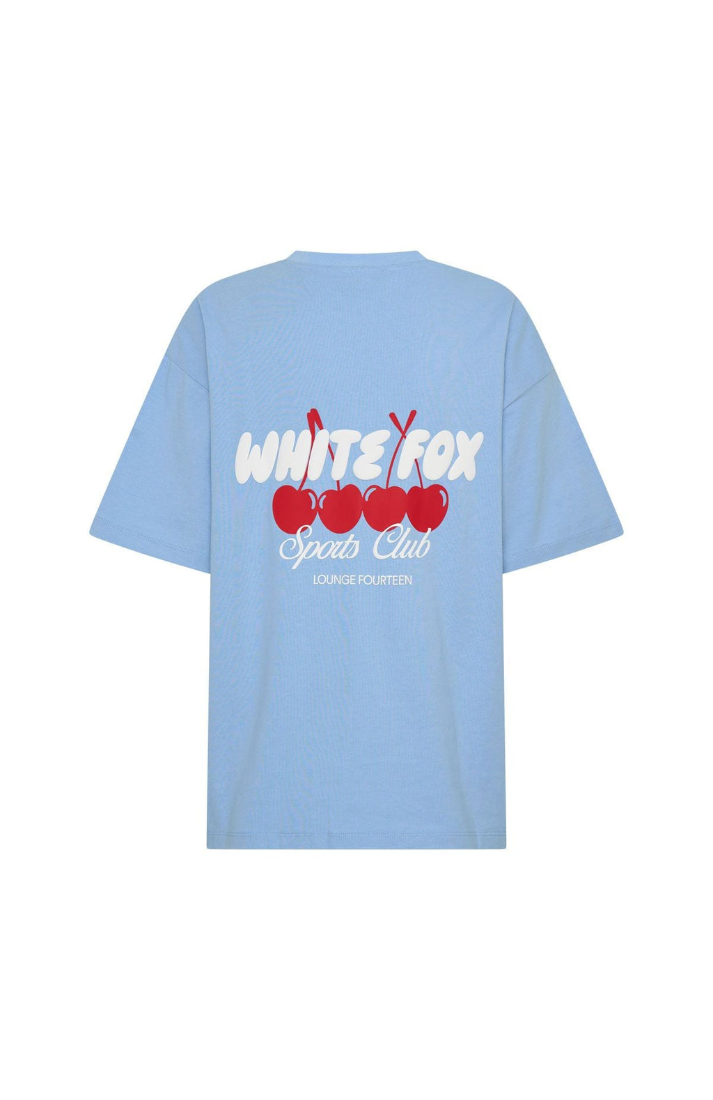 White Fox Club 14 Cassie Oversized Tee Blue