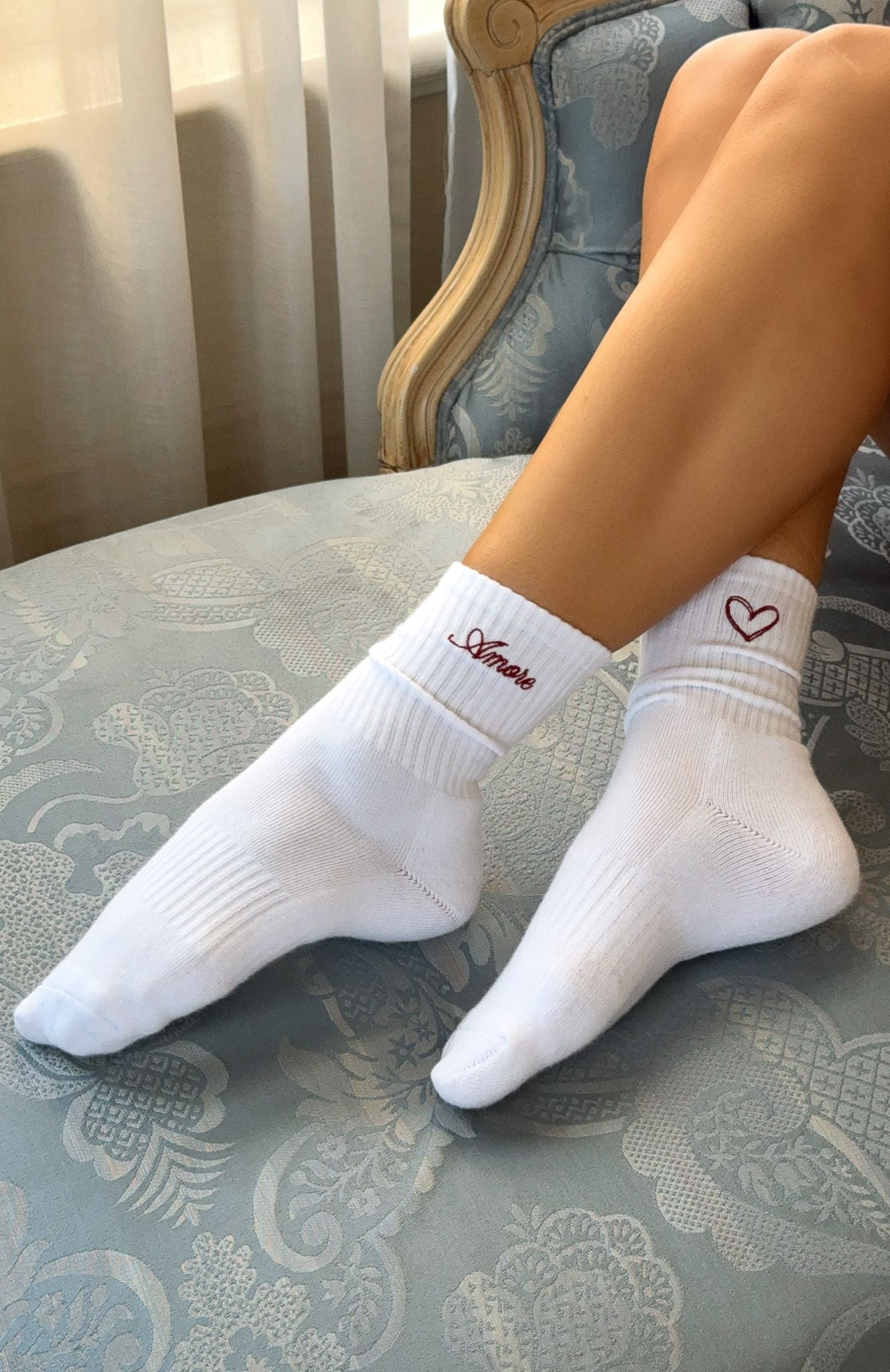 White Fox Amore Mio Socks White
