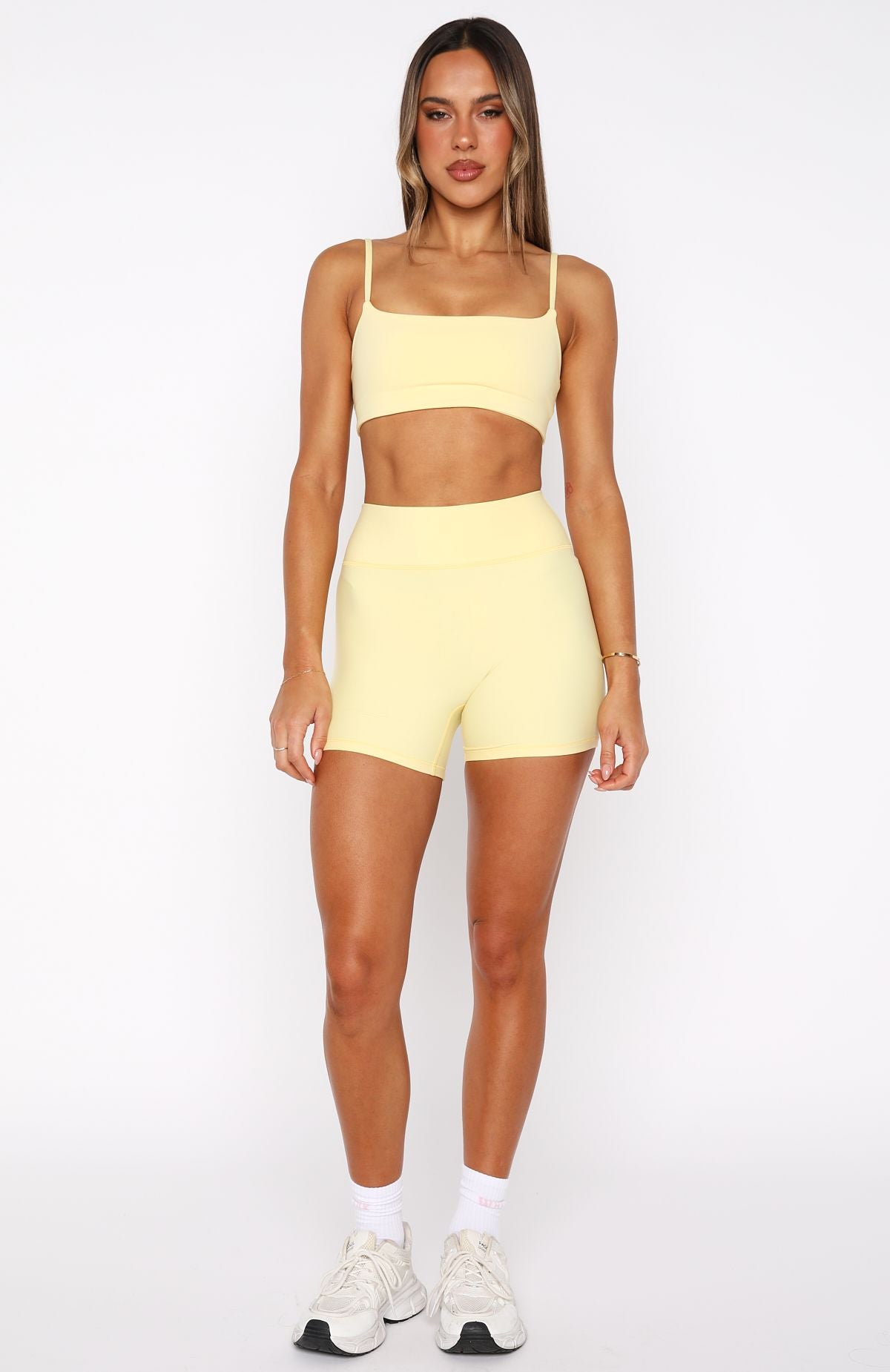 White Fox Athlete Sports Bra Honey
