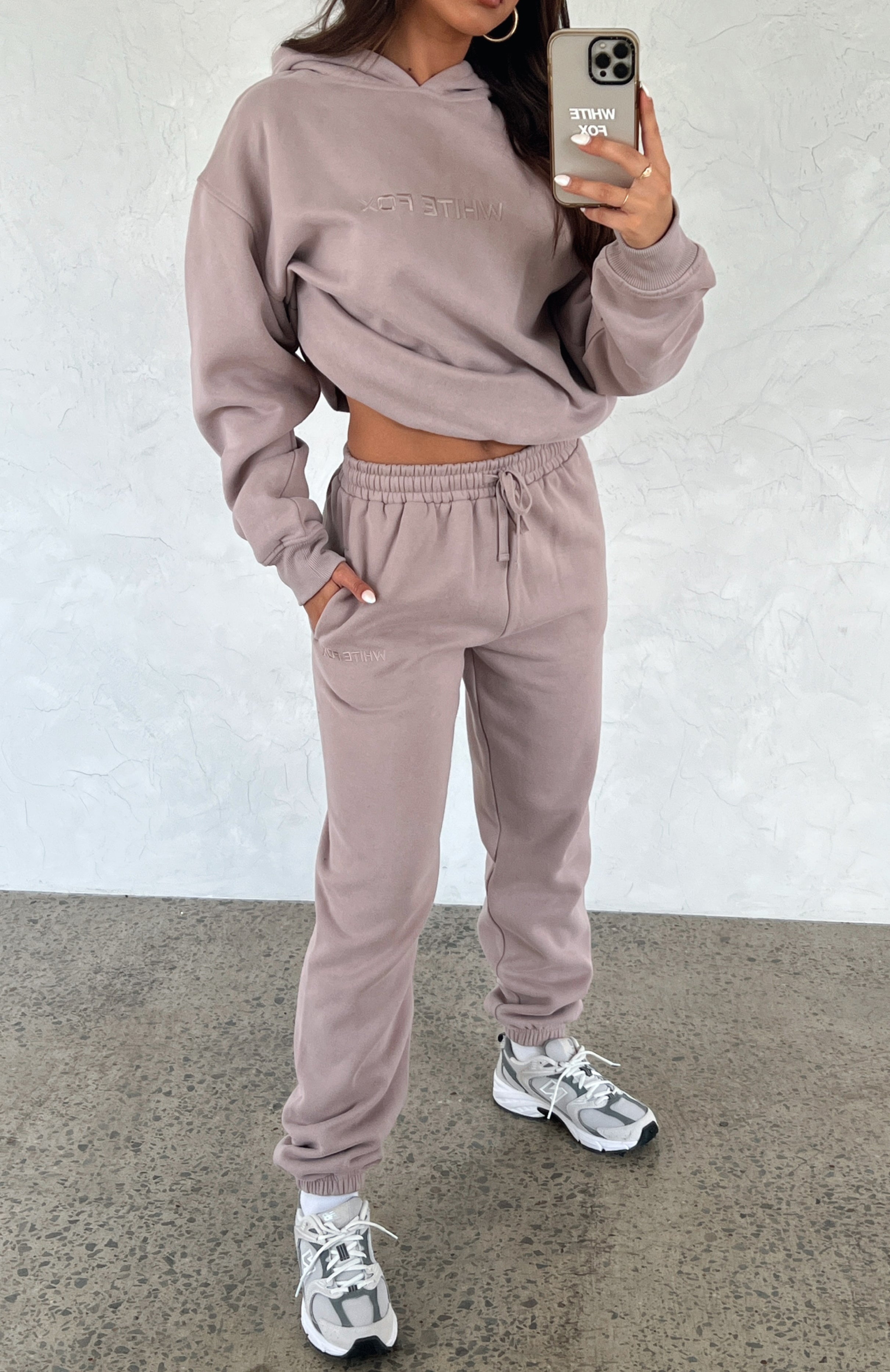 White Fox Stay Lifted Sweatpants Cinnamon