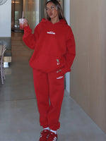 White Fox With Love In The Moment Sweatpants Red