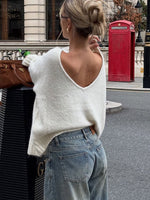 White Fox Softer Love Knit Sweater Off White