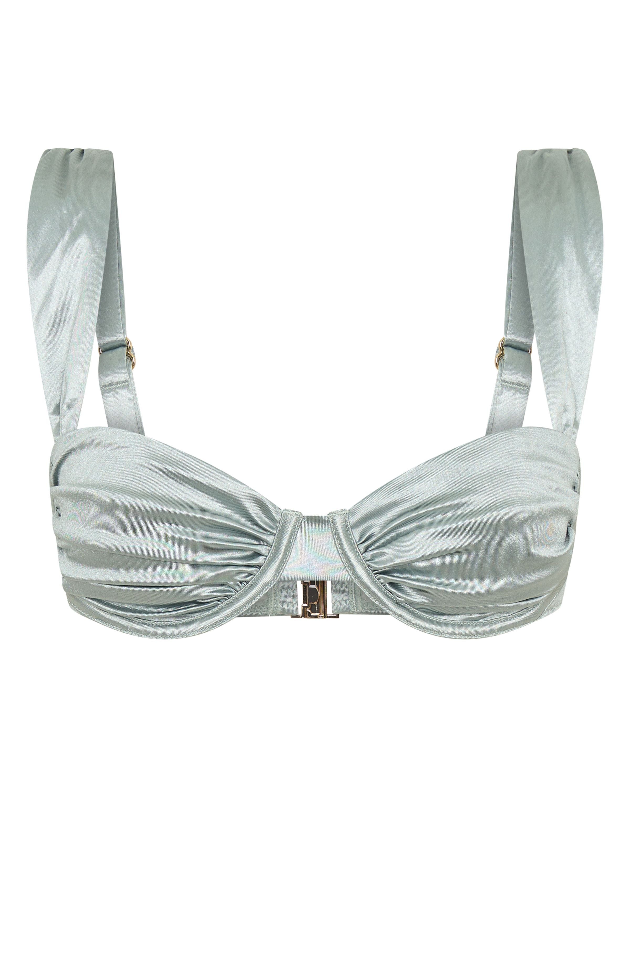 White Fox Dani Bikini Top Seafoam