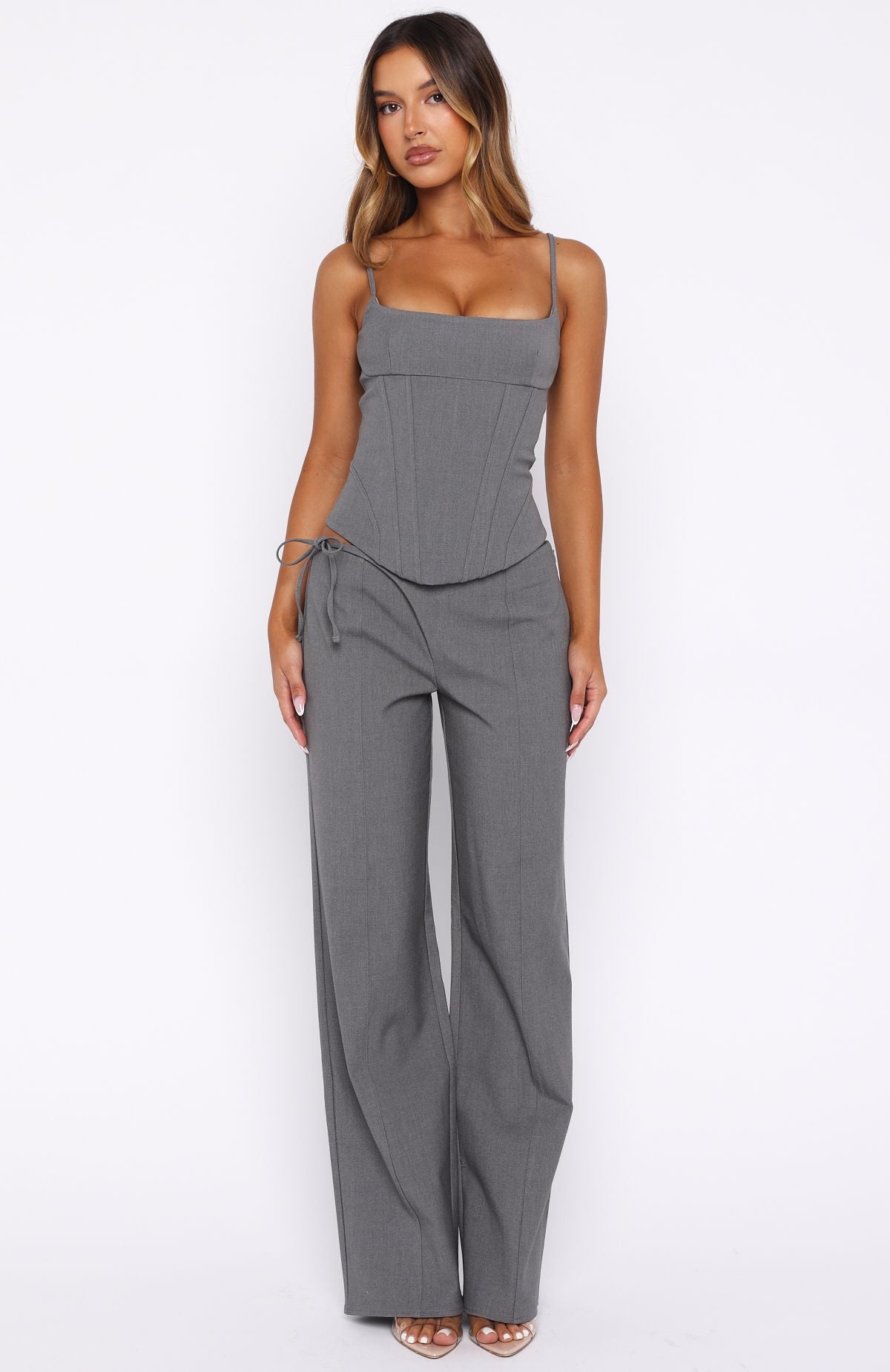 White Fox Heartfelt Moments Bustier Grey