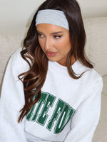 White Fox Tash Headband Grey Marle