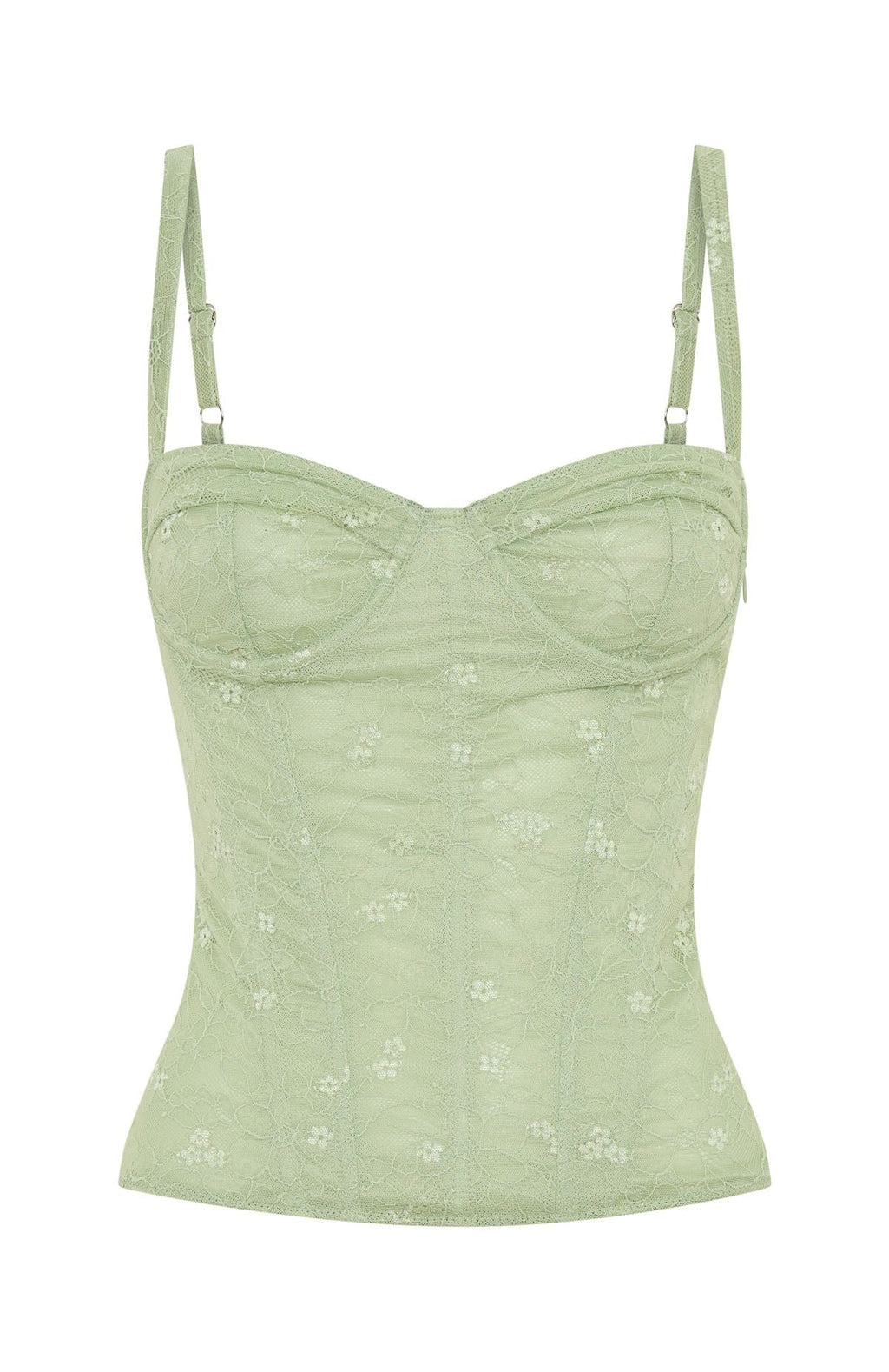 White Fox All The Thrills Bustier Sage