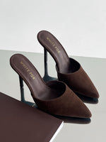 White Fox Cyrilla Mules Chocolate